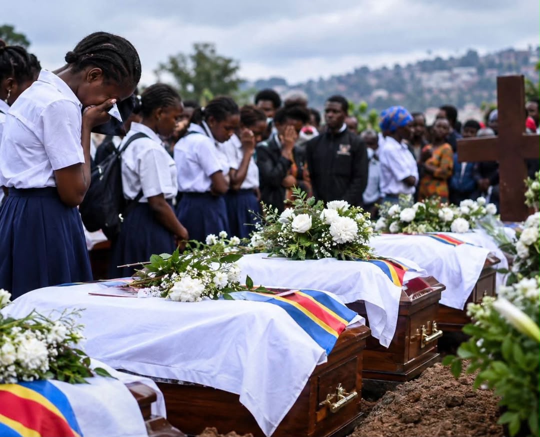 Bukavu: les 27 écoliers décédés dans l&rsquo;incendie de deux écoles inhumés au cimetière Ruzizi